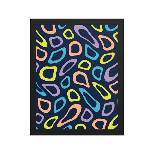 Colorful abstract pattern on a dark background