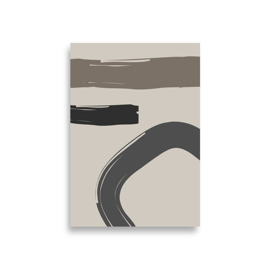ABSTRACT STROKES Poster - ASHRILEYPRINTS