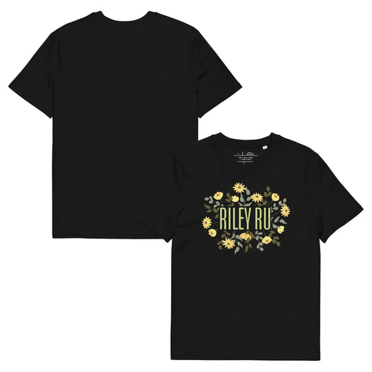 RILEY RU Floral Unisex organic cotton t-shirt