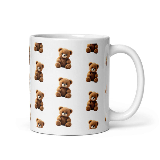 RILEY RU TEDDY White glossy mug