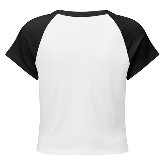 Riley Ru Womens Raglan Baby Tee – Micro Rib Stylish & Comfortable Top