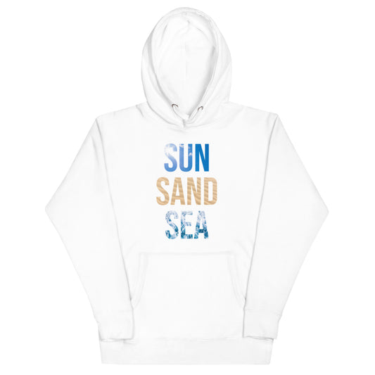 SUN SAND SEA Unisex Hoodie - ASHRILEYPRINTS