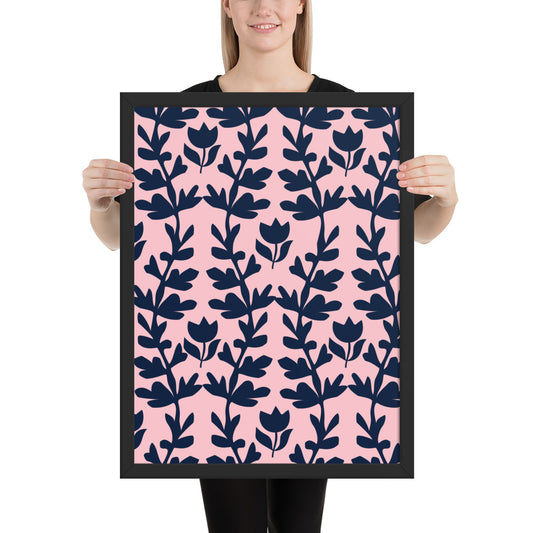 GEOMETRIC PLANT Framed poster - ASHRILEYPRINTS