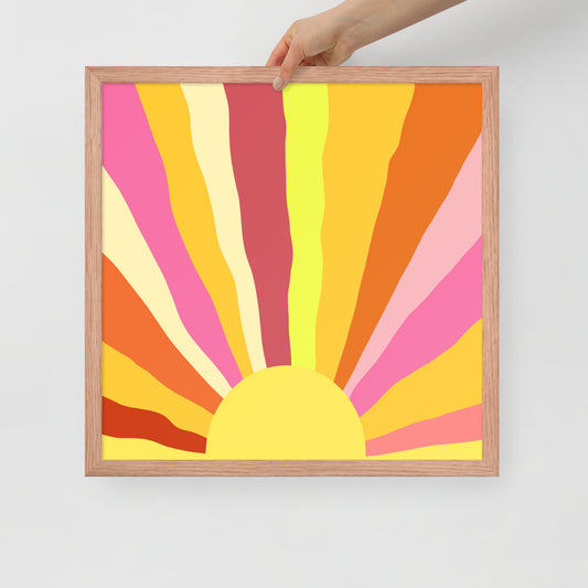 HIPPIE SUN Framed poster - ASHRILEYPRINTS