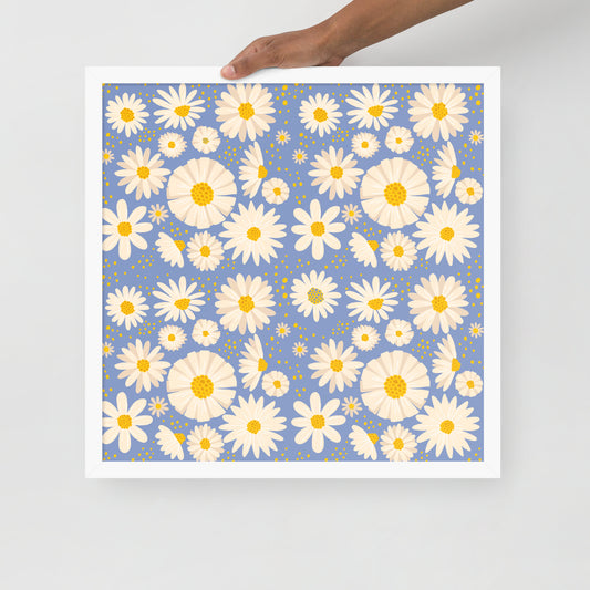 FLOWER DAISIES Framed poster - ASHRILEYPRINTS