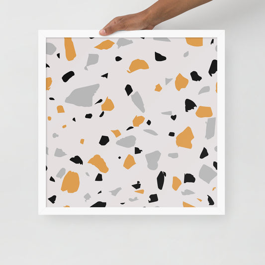 ABSTRACT SCRAPS Framed poster - ASHRILEYPRINTS