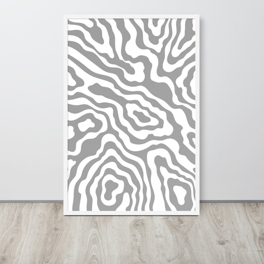 GEOMETRIC PATTERN WALL ART PRINT POSTER FRAMED 