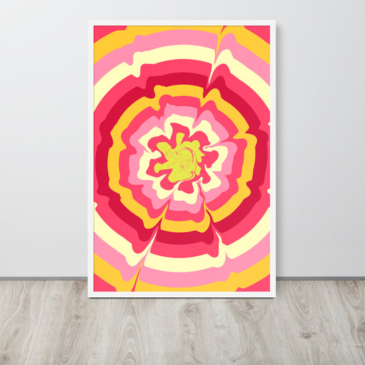 HIPPIE FLOWER Framed poster - ASHRILEYPRINTS