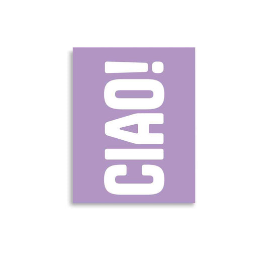 CIAO Poster - Vibrant Colorful Wall Art for Chic Home Decor