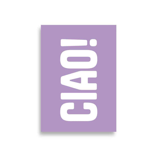 CIAO Poster - Vibrant Colorful Wall Art for Chic Home Decor