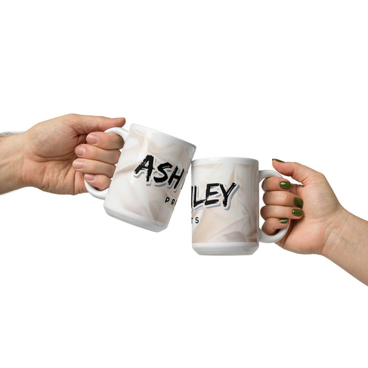 ASH RILEY PRINTS White glossy mug - ASHRILEYPRINTS
