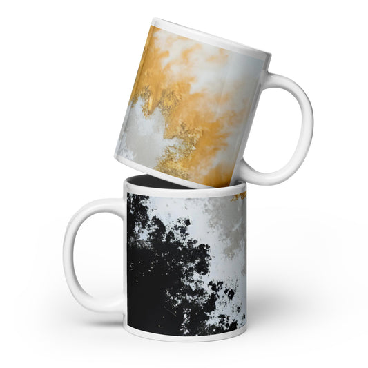 ABSTRACT WAVES White glossy mug - ASHRILEYPRINTS